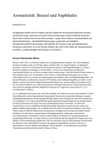 Aromatizität: Benzol und Naphthalin
