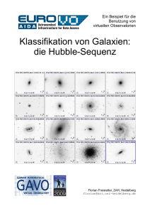 Klassifikation von Galaxien: die Hubble