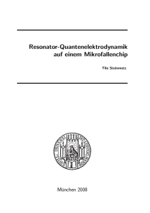 Resonator-Quantenelektrodynamik auf einem Mikrofallenchip