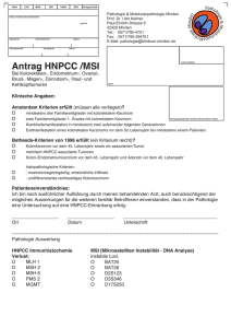 Antrag HNPCC /MSI