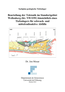 Gutachten Tektonik Prof. Mosar