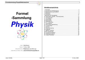 Formel -Sammlung