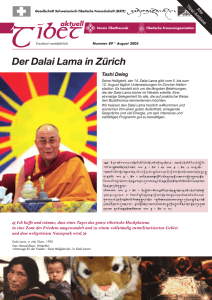 Der Dalai Lama in Zürich