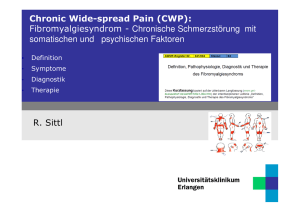 Chronic Wide-spread Pain (CWP): Fibromyalgiesyndrom