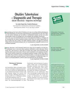 Okuläre Tuberkulose - Diagnostik und Therapie