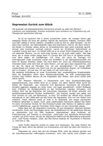 Depression erkennen und heilen - Deutsches Bündnis gegen Depression