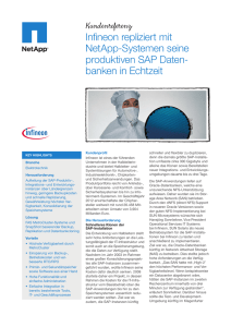 Infineon repliziert mit NetApp-Systemen seine produktiven SAP