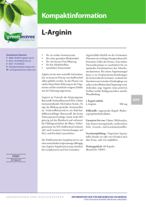L-Arginin - Greenleaves Vitamins