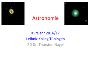 Sonnensystem - PD Dr. Thorsten Nagel