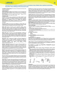 Sie finden die Parameter Ihres Tests auf der Verpackung aufgedruckt.