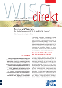 Reformen und Wachstum : die deutsche Agenda 2010 als Vorbild