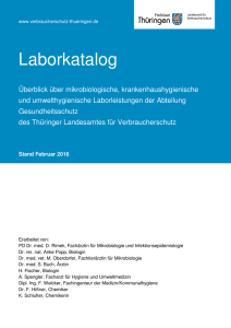 Laborkatalog - Freistaat Thüringen