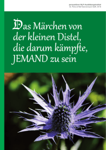 Das Märchen von der kleinen Distel, die darum kämpfte, JEMAND