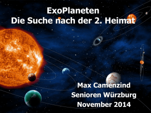 ExoPlaneten innerhalb 100 Lichtjahre