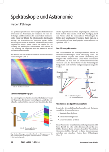 Spektroskopie und Astronomie