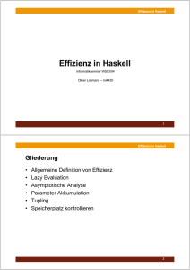 Effizienz in Haskell