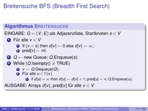 Breitensuche BFS (Breadth First Search)