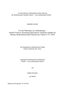 Rudolf Virchows Sammlung pathologischer Schädel am Berliner