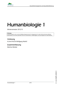 Humanbiologie 1 - health.meister.it