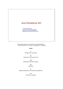 Skript Java Persistence API