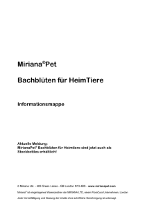 Miriana®Pet Bachblüten für HeimTiere - Doc