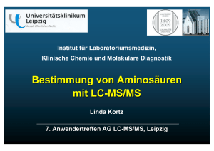 Bestimmung von Aminosäuren mit LC