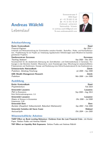 Andreas Wälchli – Lebenslauf