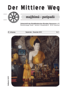 Der Mittlere Weg - beim Buddhistischen Bund Hannover