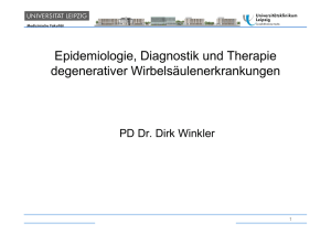 Wurzelkompressionssyndrom - Klinik und Poliklinik für Neurochirurgie