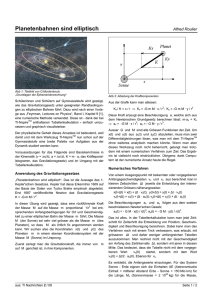 Planetenbahnen sind elliptisch - TI