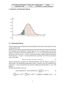 Binomial- und Normalverteilung