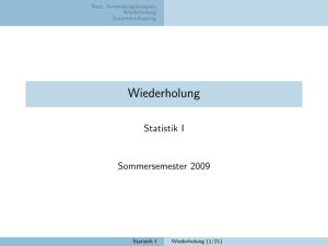 Wiederholung - Kai Arzheimer