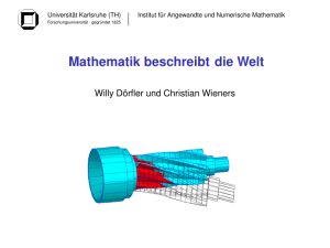 Mathematik beschreibt die Welt