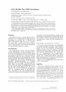 P4S3-Hydride: Eine NMR-Untersuchung