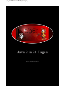 Java in 21 Tagen