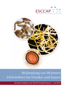 Bek&auml;mpfung von W&uuml;rmern (Helminthen) bei Hunden und