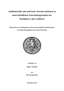 Antibakterielle und antivirale Abwehrreaktionen in unterschiedlichen