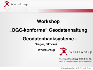 OGC-konforme Geodatenhaltung