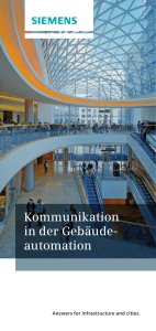 Kommunikation in der Gebäude- automation