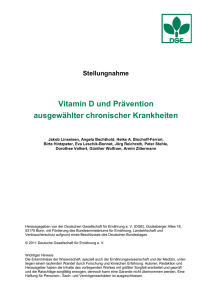 Positionspapier der Deutschen Gesellschaft für Ernährung e