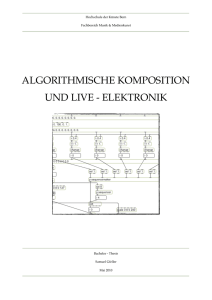 Algorithmische Komposition und Live - Elektronik