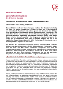 Wiener Kongress - Carl Gerold`s Sohn Verlagsbuchhandlung