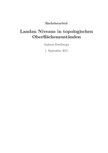 Landau Niveaus in topologischen Oberflächenzuständen