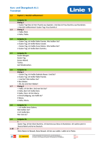 Kurs- und Übungsbuch A1.1 Transkript