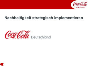 Coca Cola_Nachhaltigkeit strategisch implementieren