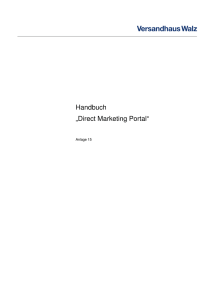 Direct Marketing Portal_Vorlage Versandhaus Walz_1.7_14042014