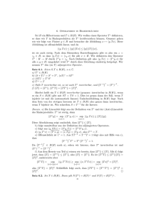 6. Operatoren in Hilberträumen Sei H ein Hilbertraum und T ∈ B(H