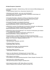 Vorträge (Kongresse, Symposien) Eosinophile Ösophagitis