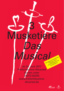 Pressemappe zum Musical "3 Musketiere"