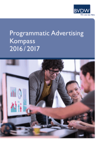 Programmatic Advertising Kompass 2016 / 2017